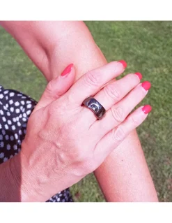 Damiani DIcon ANELLO IN CERAMICA NERA- ORO BIANCO E DIAMANTI Ref. 20045782- 20045782