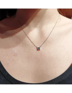 GOLAY Collezione Zaffiro Collana in oro, diamanti e smeraldi 0.08 ct - GPV469DSMG