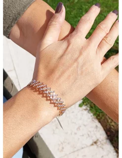 Serafino Consoli BREVETTO2 Anello-Bracciale - 7 righe middle half - 2 punti CT - S.RB 7MH2 RWG WD