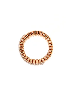 Serafino Consoli BREVETTO2 Anello-Bracciale - 7 righe middle half - 2 punti CT - S.RB 7MH2 RWG WD